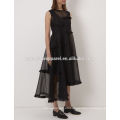 Vestido negro sin mangas Midi Dress Dress Fabricación al por mayor Fashion Women Apparel (TA4056D)